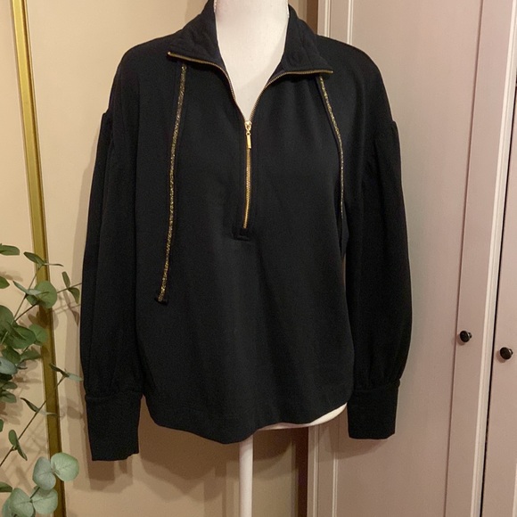 Lilly Pulitzer sz small  Lesha Long Sleeve Popover, Onyx - Picture 2 of 10